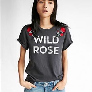 “Wild Rose” Crew Neck T-shirt